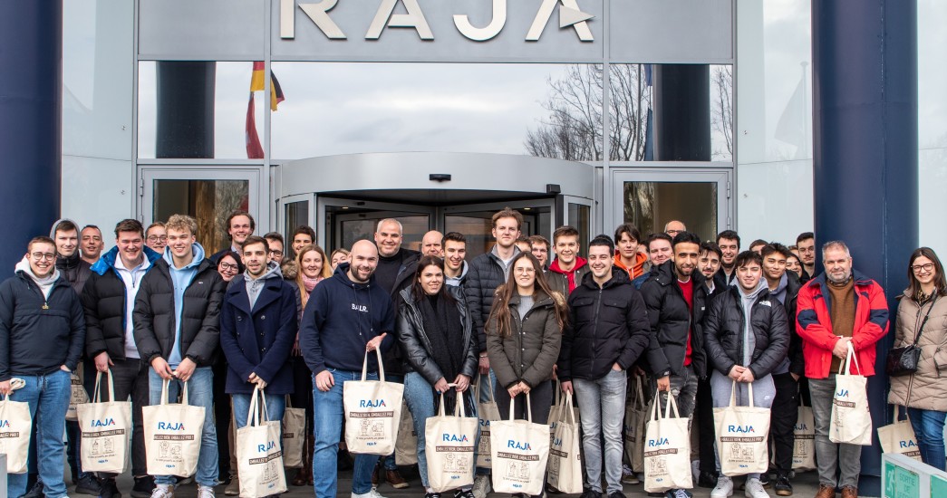 RAJA France reçoit 40 étudiants belges en logistique